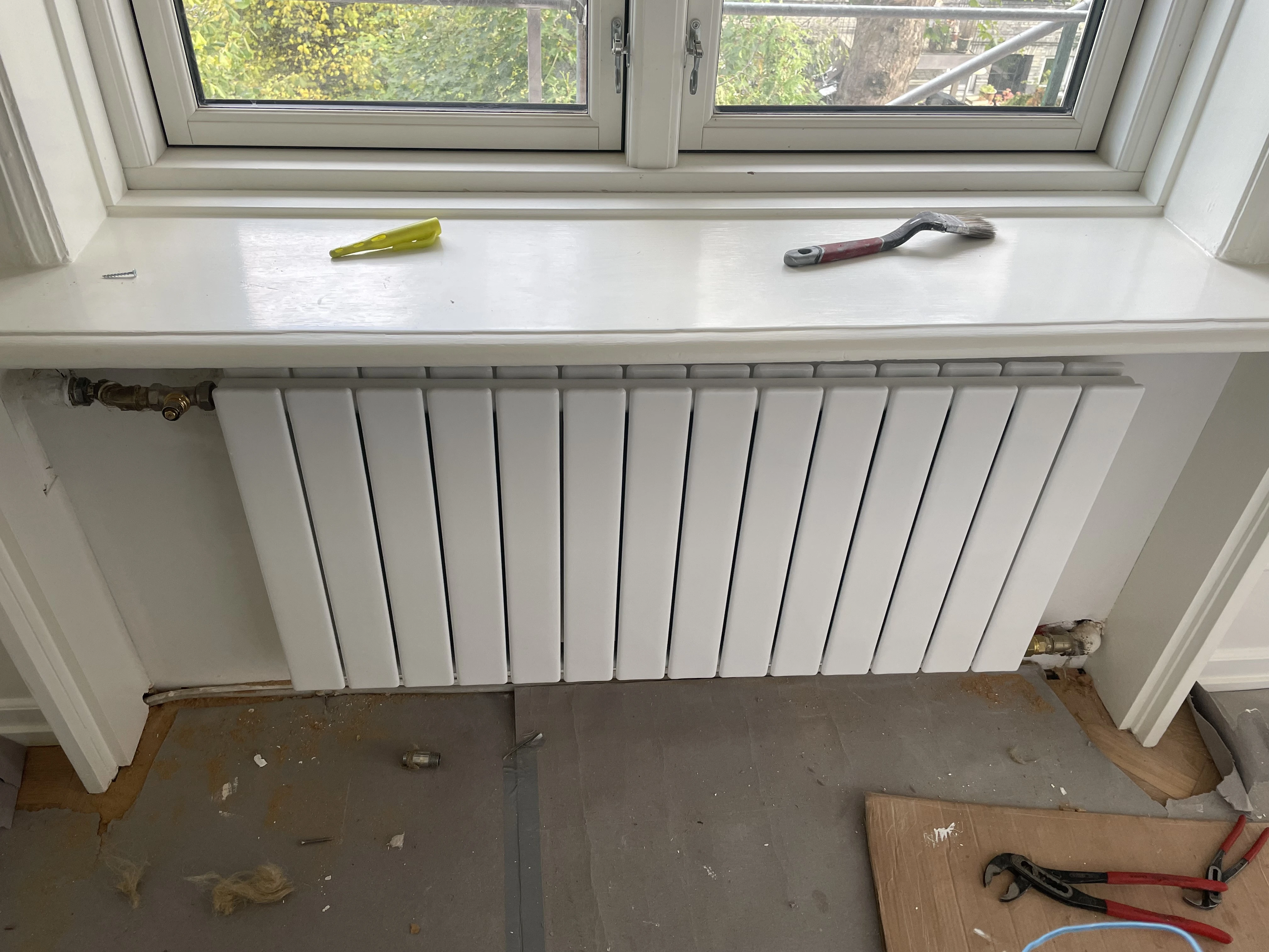 Montering af Radiator